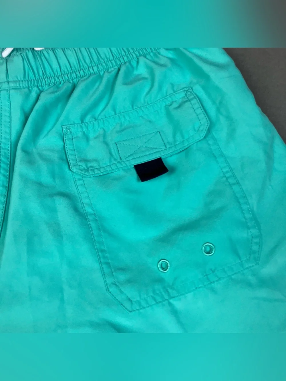 Vineyard Vines Men's Swim Trunks Size M Light Blue Teal Lined Pockets